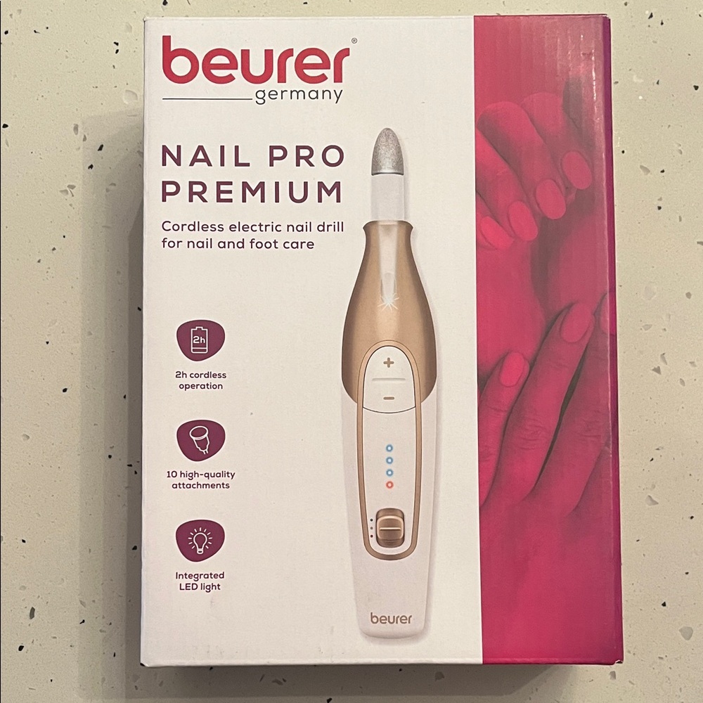 Nail Pro Premium Cordless Electric Nail Drill - Gold